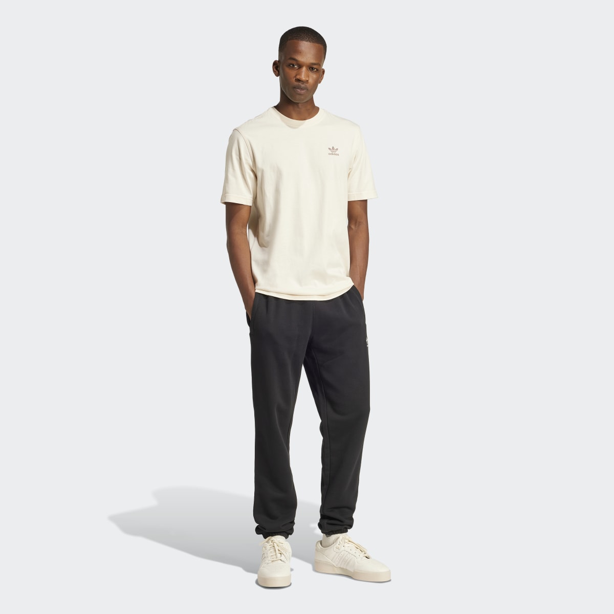 T-shirt de Homem Trefoil Essentials Branco-5