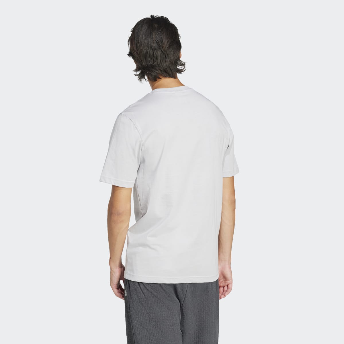 T-shirt de Homem Adicolor Trefoil Cinzento-2