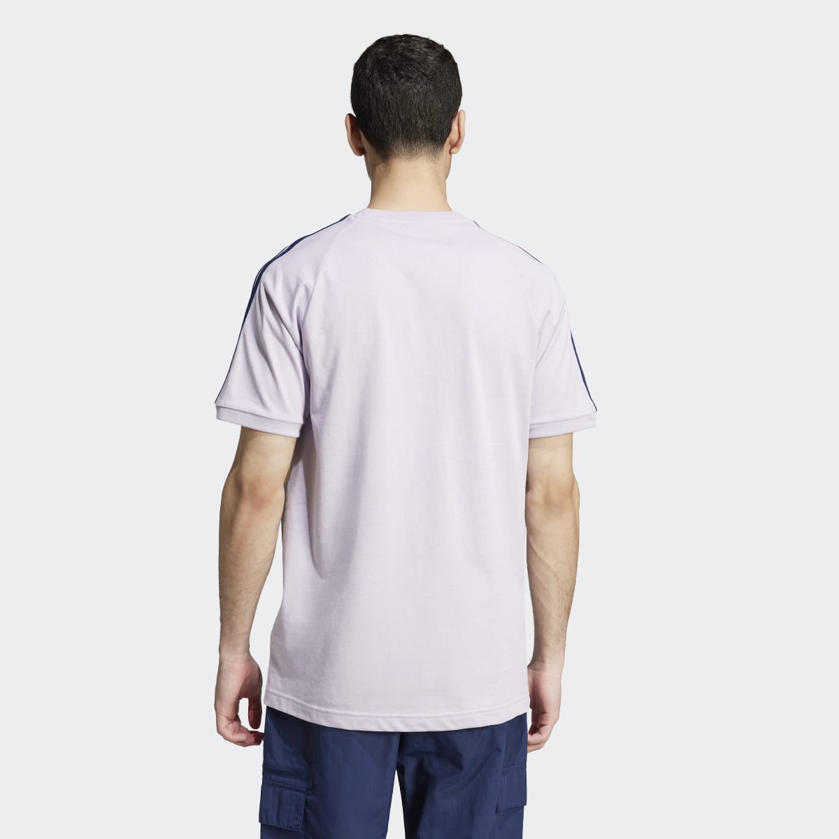 T-shirt de Homem Panel 3 Faixas Violeta-2