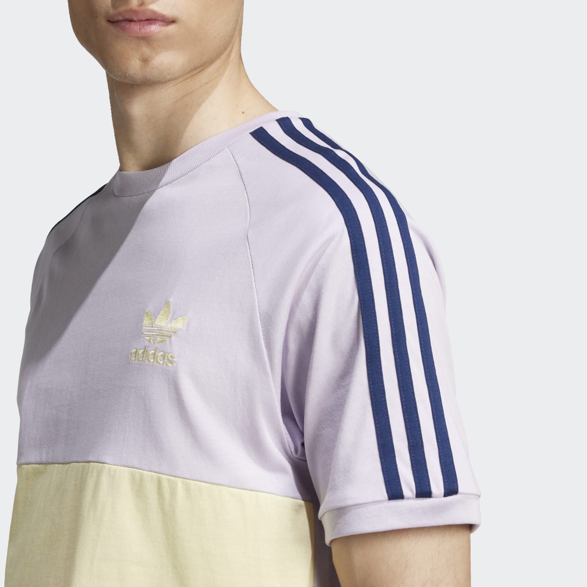 T-shirt de Homem Panel 3 Faixas Violeta-4