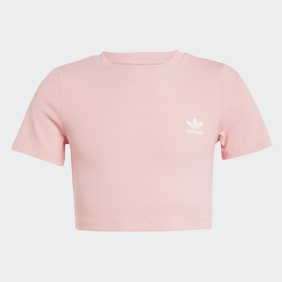T-shirt Curta de Criança Ribbed Rosa-6