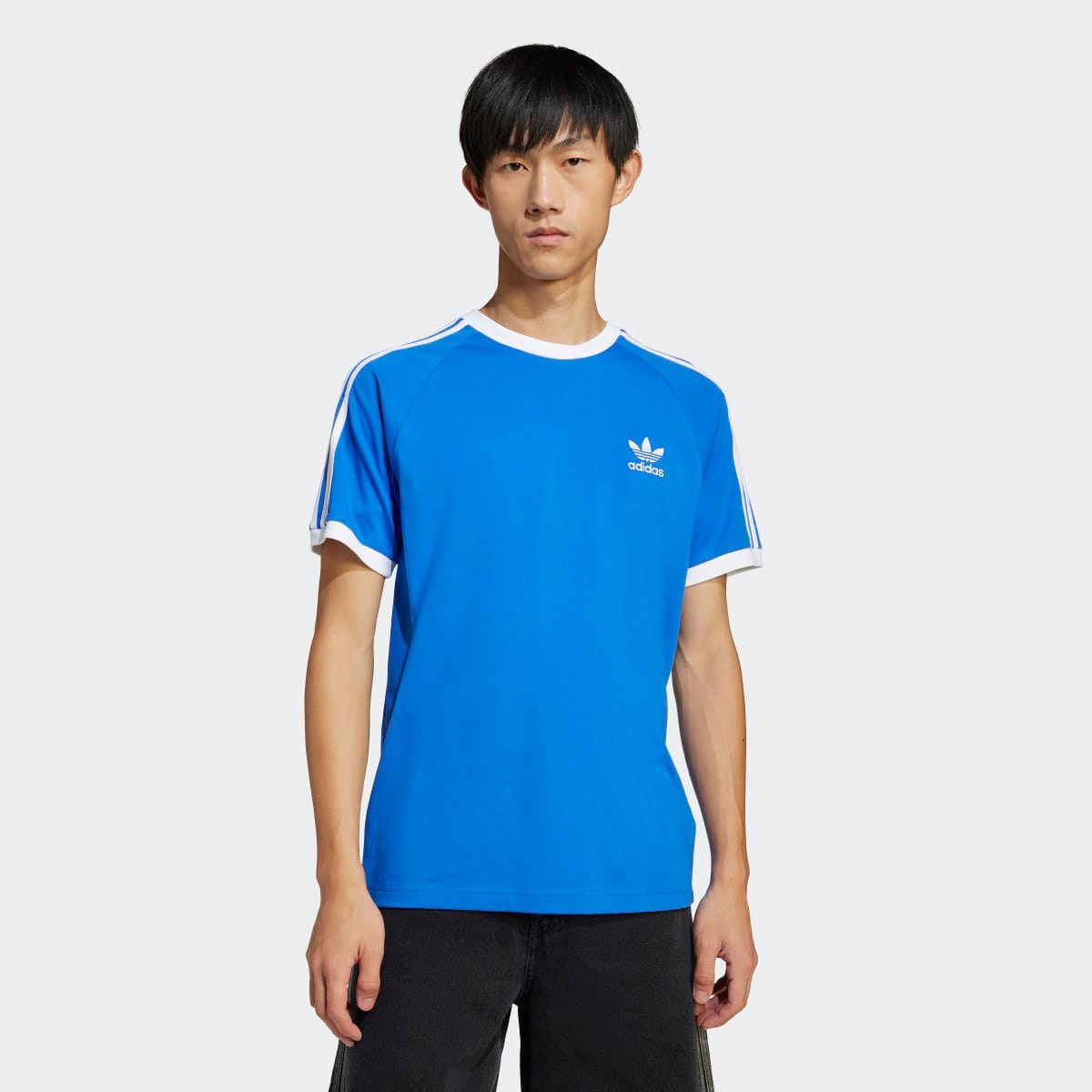 T-shirt de Homem Adicolor Classics 3 Faixas Azul-1