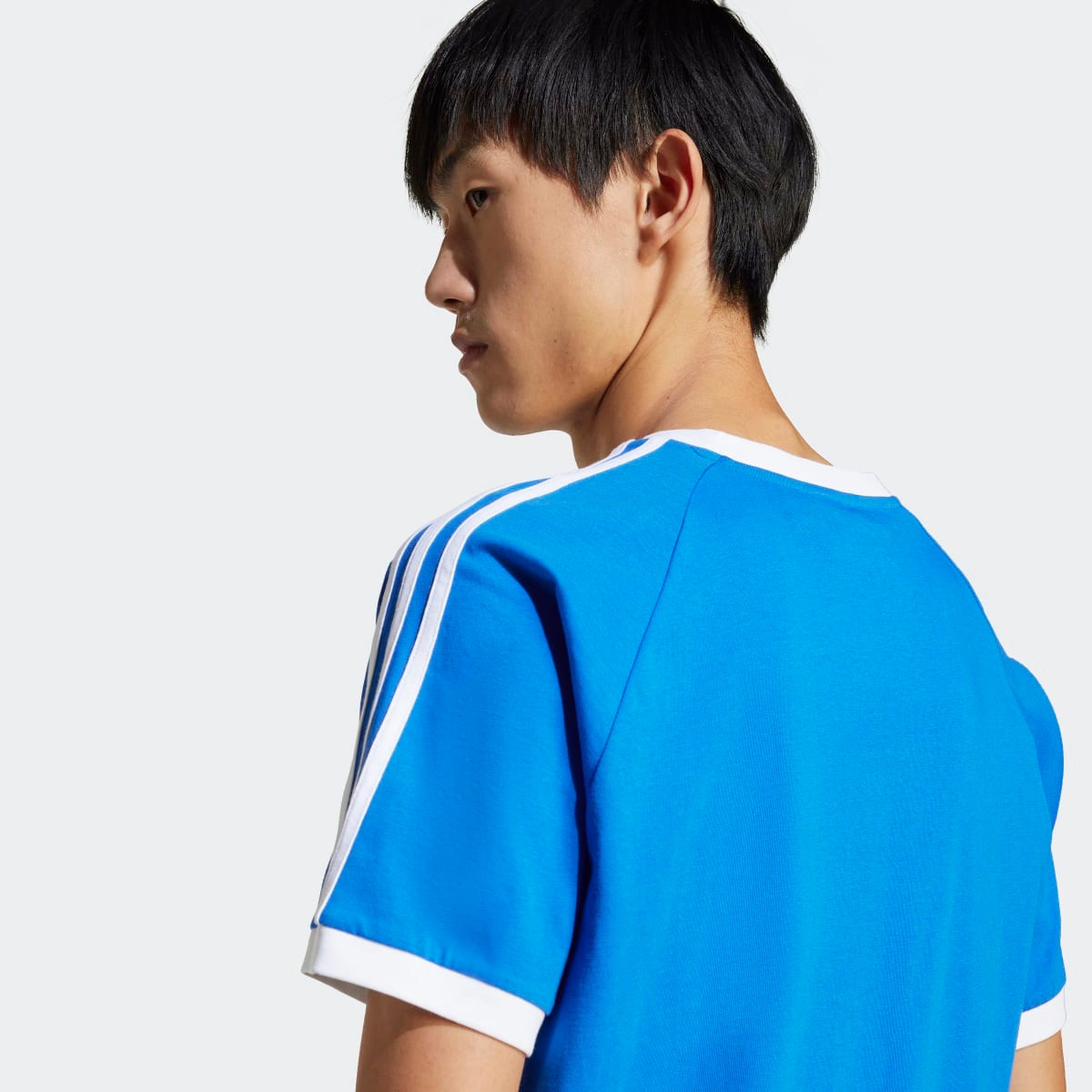 T-shirt de Homem Adicolor Classics 3 Faixas Azul-3