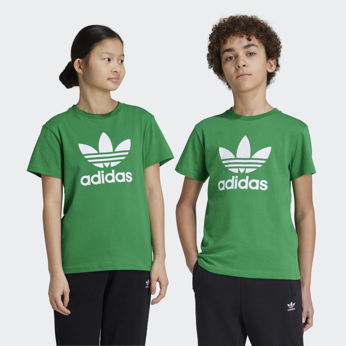 T-shirt de Criança Adicolor Trefoil Verde-1
