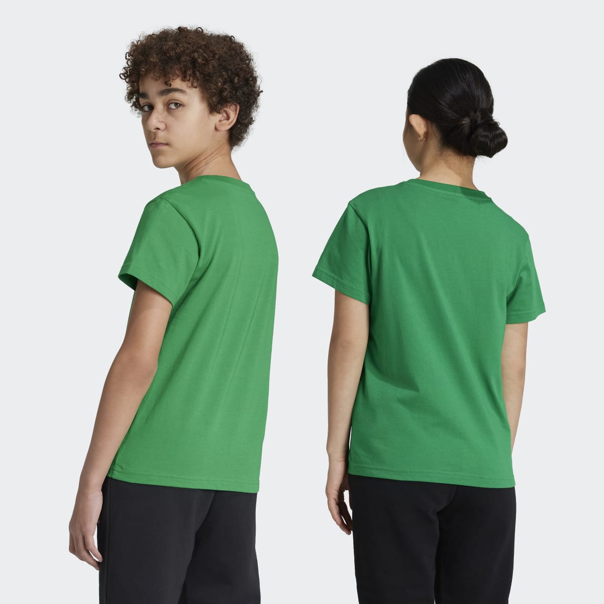 T-shirt de Criança Adicolor Trefoil Verde-2