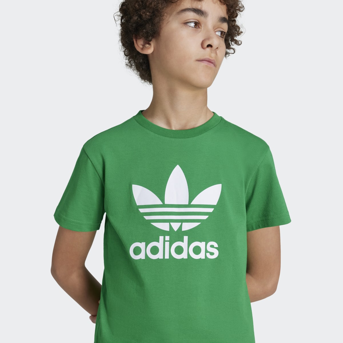 T-shirt de Criança Adicolor Trefoil Verde-3