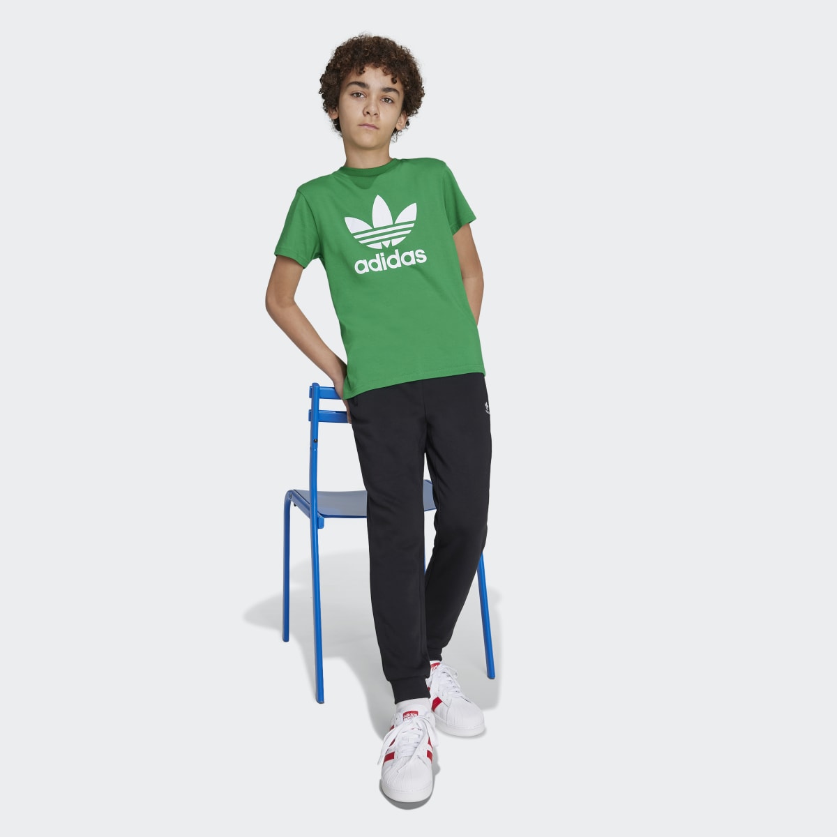 T-shirt de Criança Adicolor Trefoil Verde-5