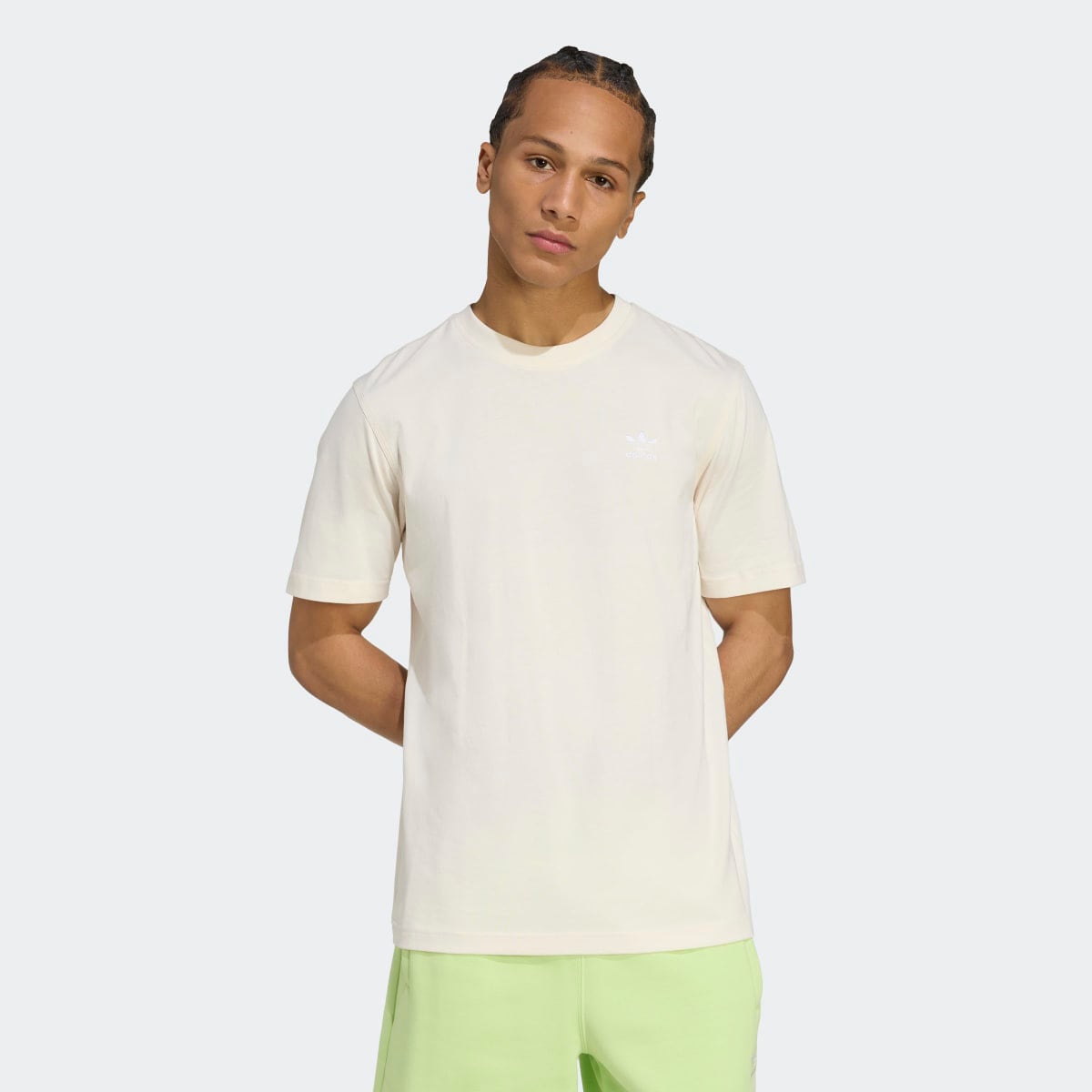 Camiseta de hombre Trefoil Essentials adidas Originals Blanco
