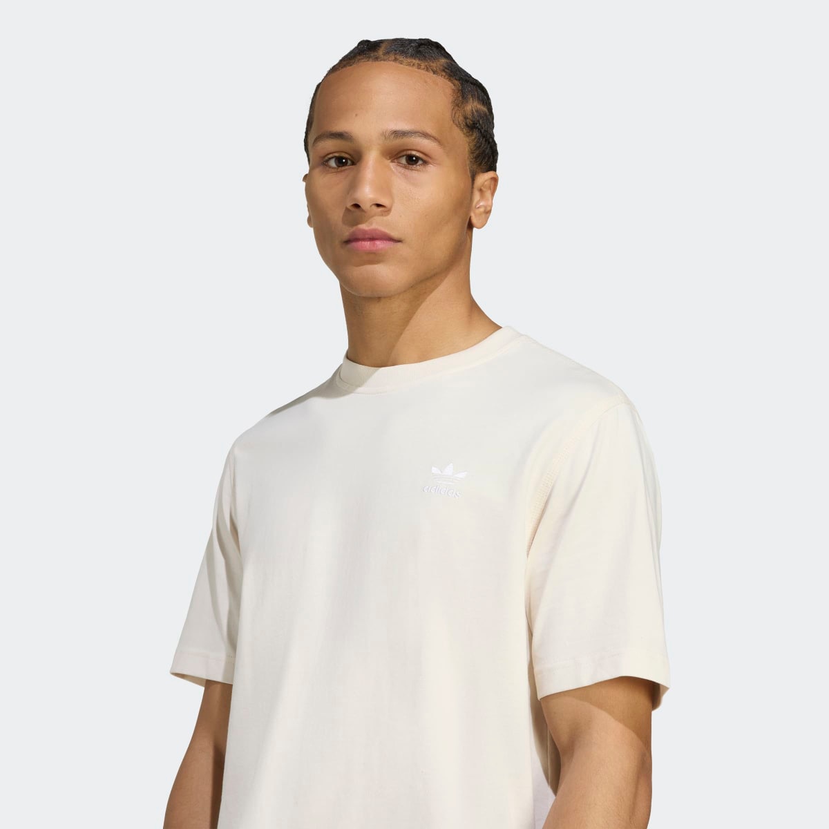 Camiseta de hombre Trefoil Essentials adidas Originals - Blanco Blanco-4