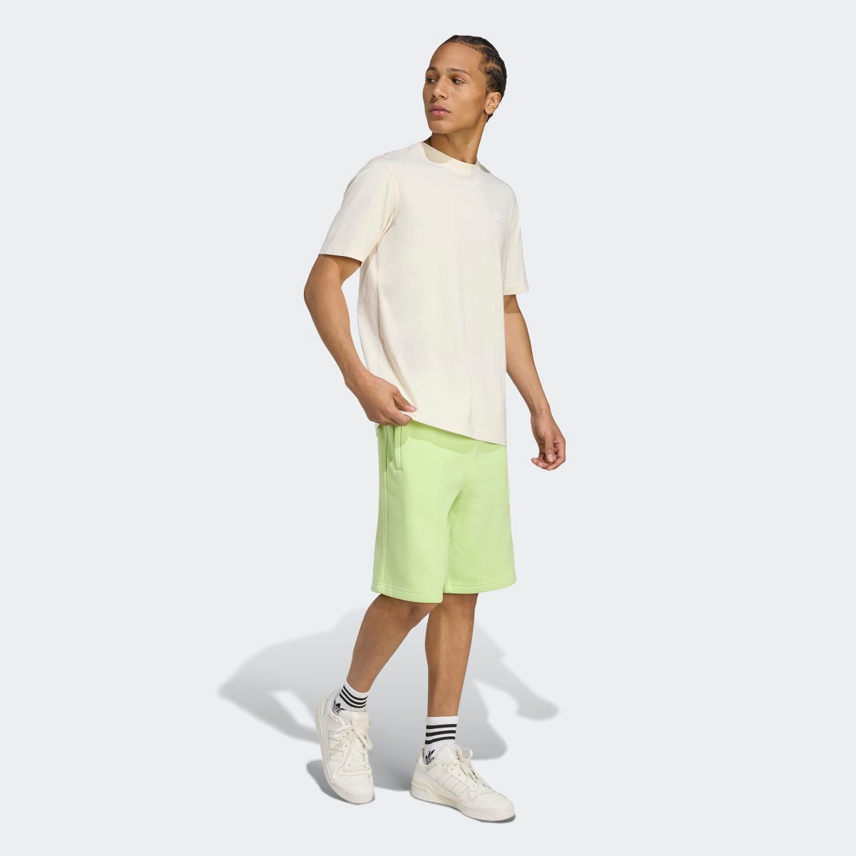 Camiseta de hombre Trefoil Essentials adidas Originals - Blanco Blanco-5