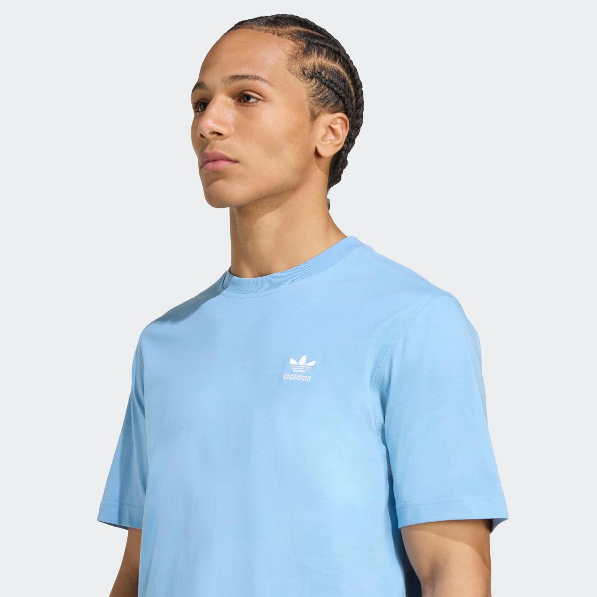 Camiseta de hombre Trefoil Essentials adidas Originals - Azul Azul-3