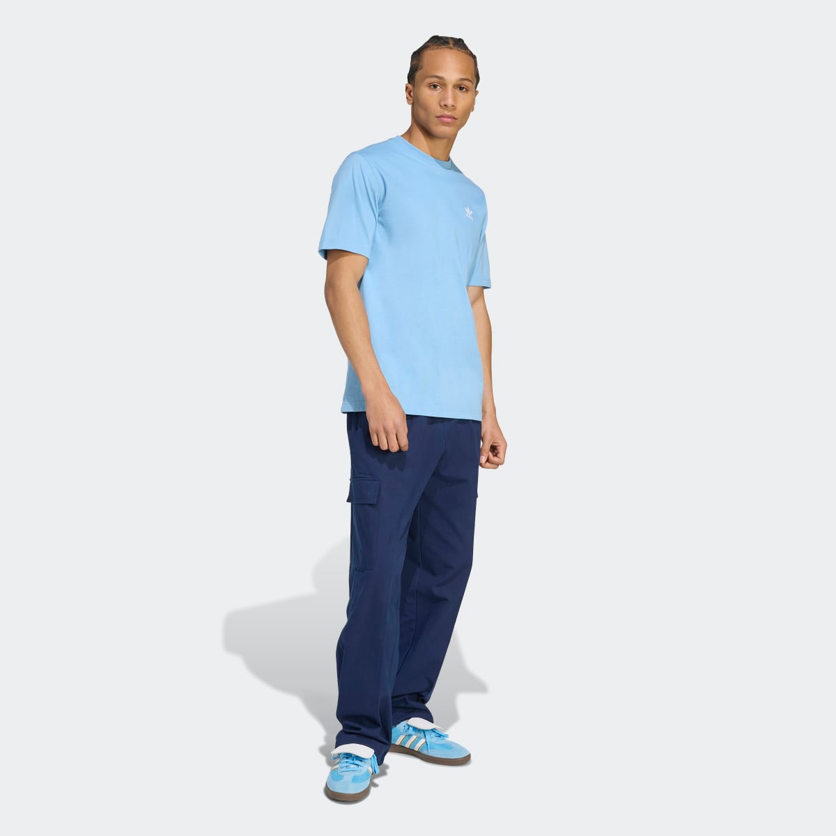 Camiseta de hombre Trefoil Essentials adidas Originals - Azul Azul-5