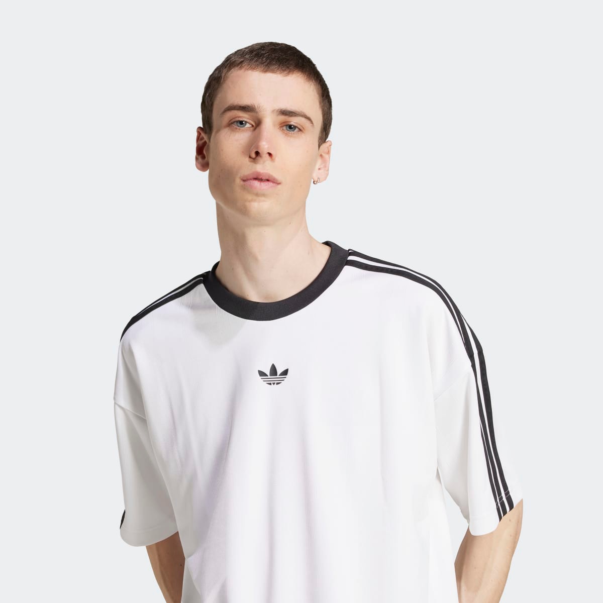 T-shirt de Homem Adicolor Jacquard Originals Branco-3