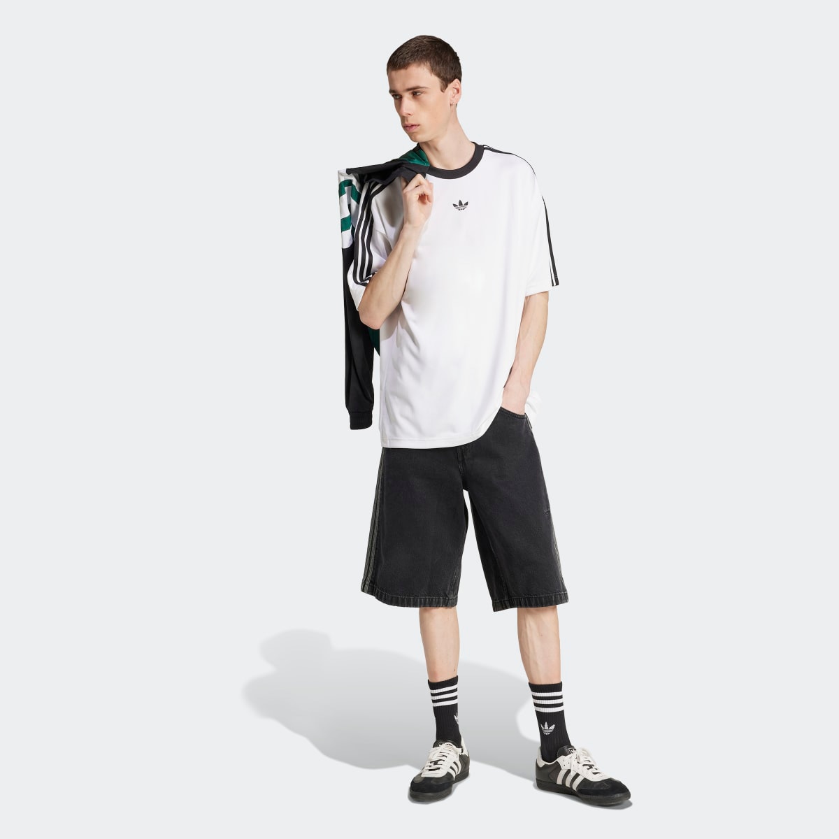 T-shirt de Homem Adicolor Jacquard Originals Branco-5