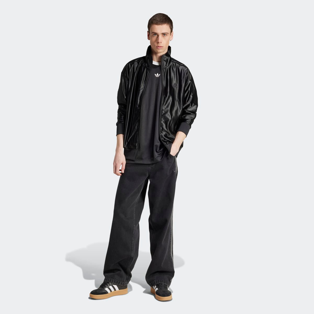 T-shirt de Homem Adicolor Jacquard Originals Preto-5