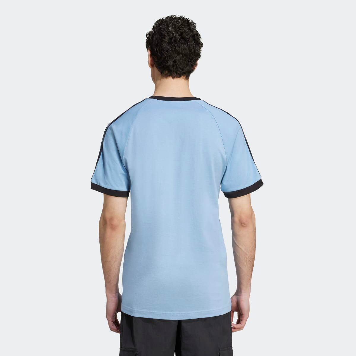 T-shirt de Homem Adicolor Classics 3 Faixas Originals Azul-2