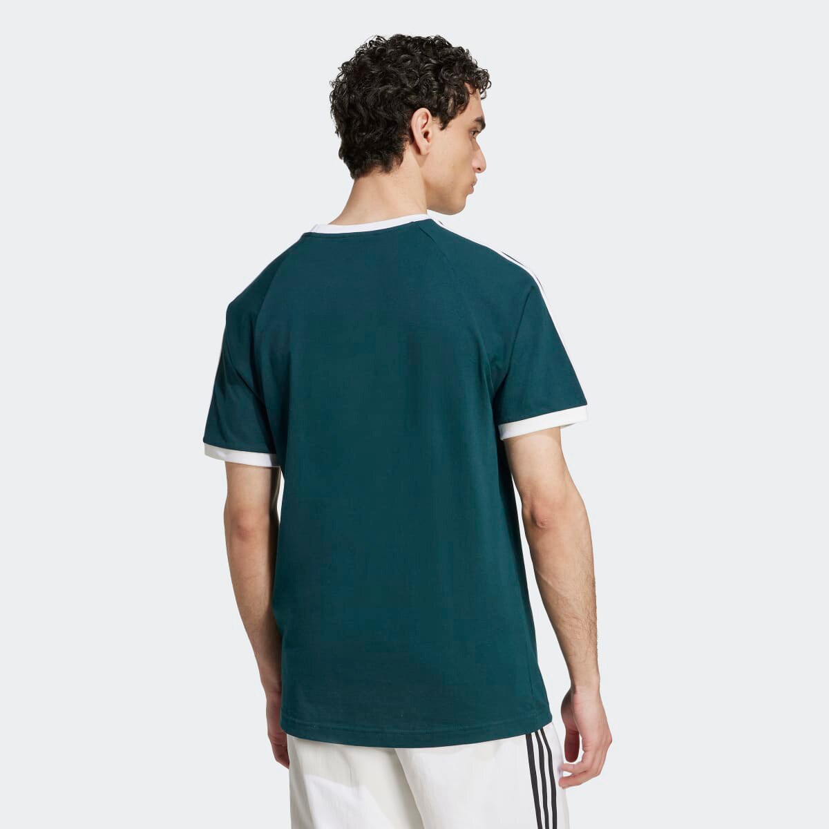 T-shirt de Homem Adicolor Classics 3 Faixas Originals Verde-2