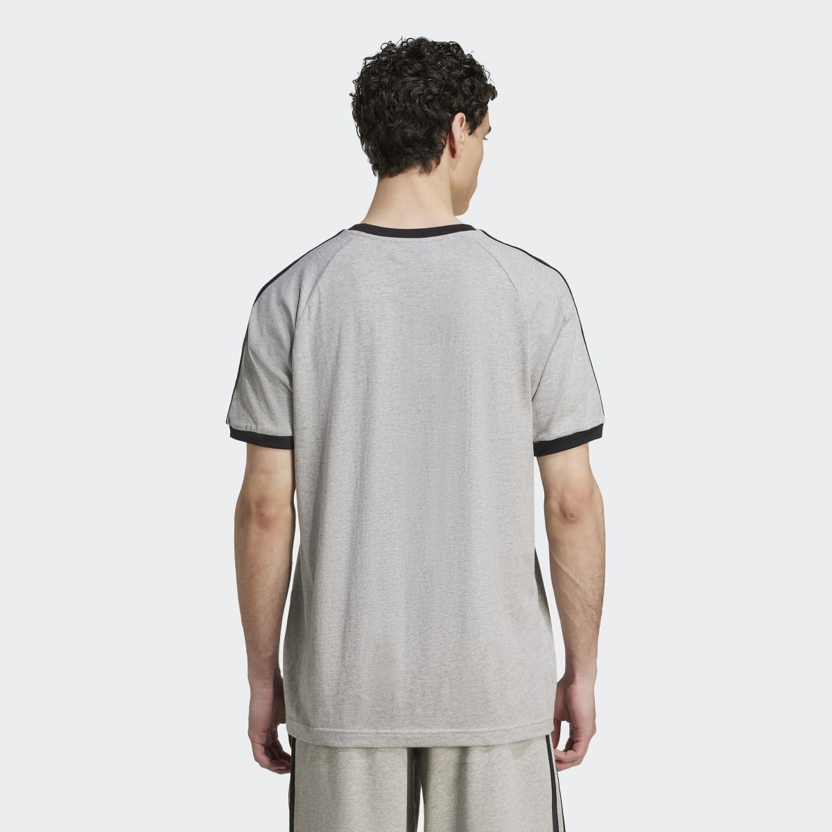 T-shirt Adicolor Classics 3 faixas Originals Cinzento-2