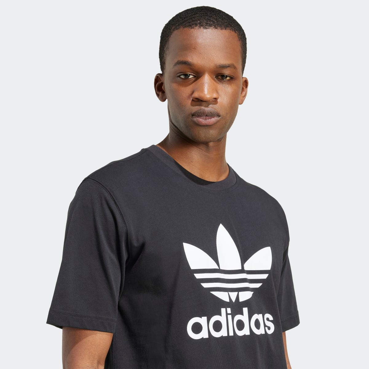 T-shirt de Homem Adicolor Trefoil Originals Preto-4