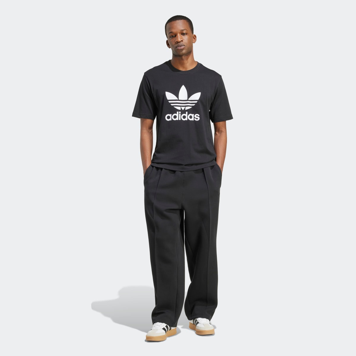 T-shirt de Homem Adicolor Trefoil Originals Preto-5