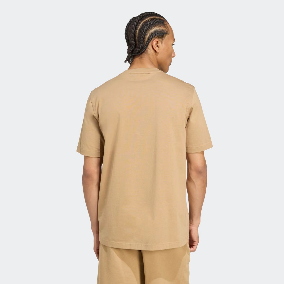 T-shirt de Homem Trefoil Essentials Originals Castanho-2