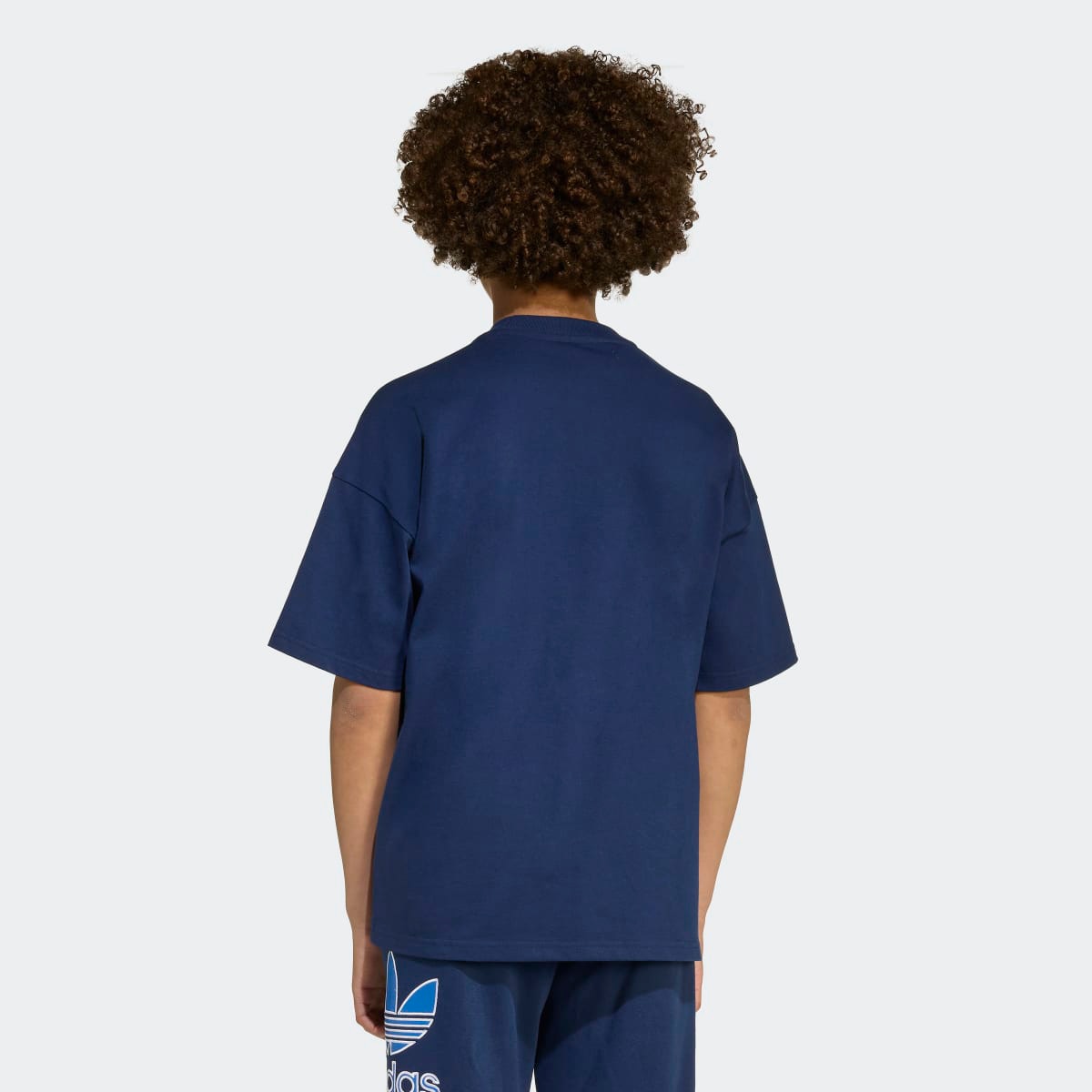 T-shirt de Criança Oversize Trefoil Originals Azul-marinho-4
