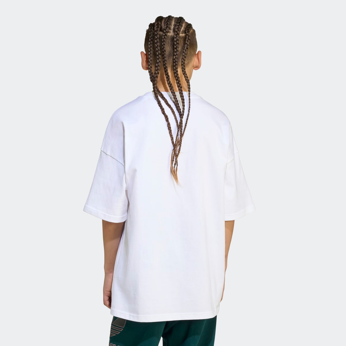 T-shirt de Criança Oversize Trefoil Originals Branco-4