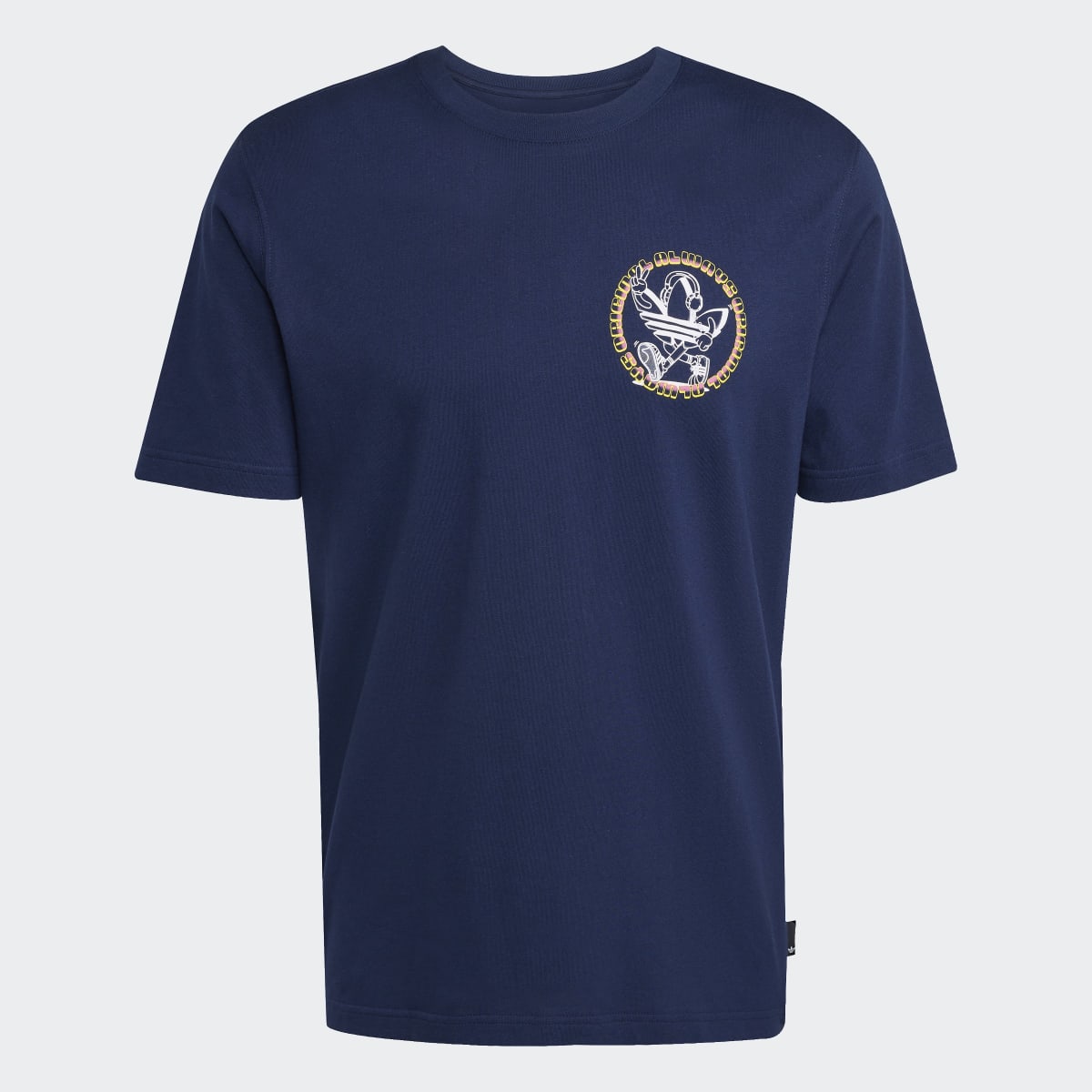 T-shirt de Homem Trefoil Series Loose Originals Azul-marinho-6