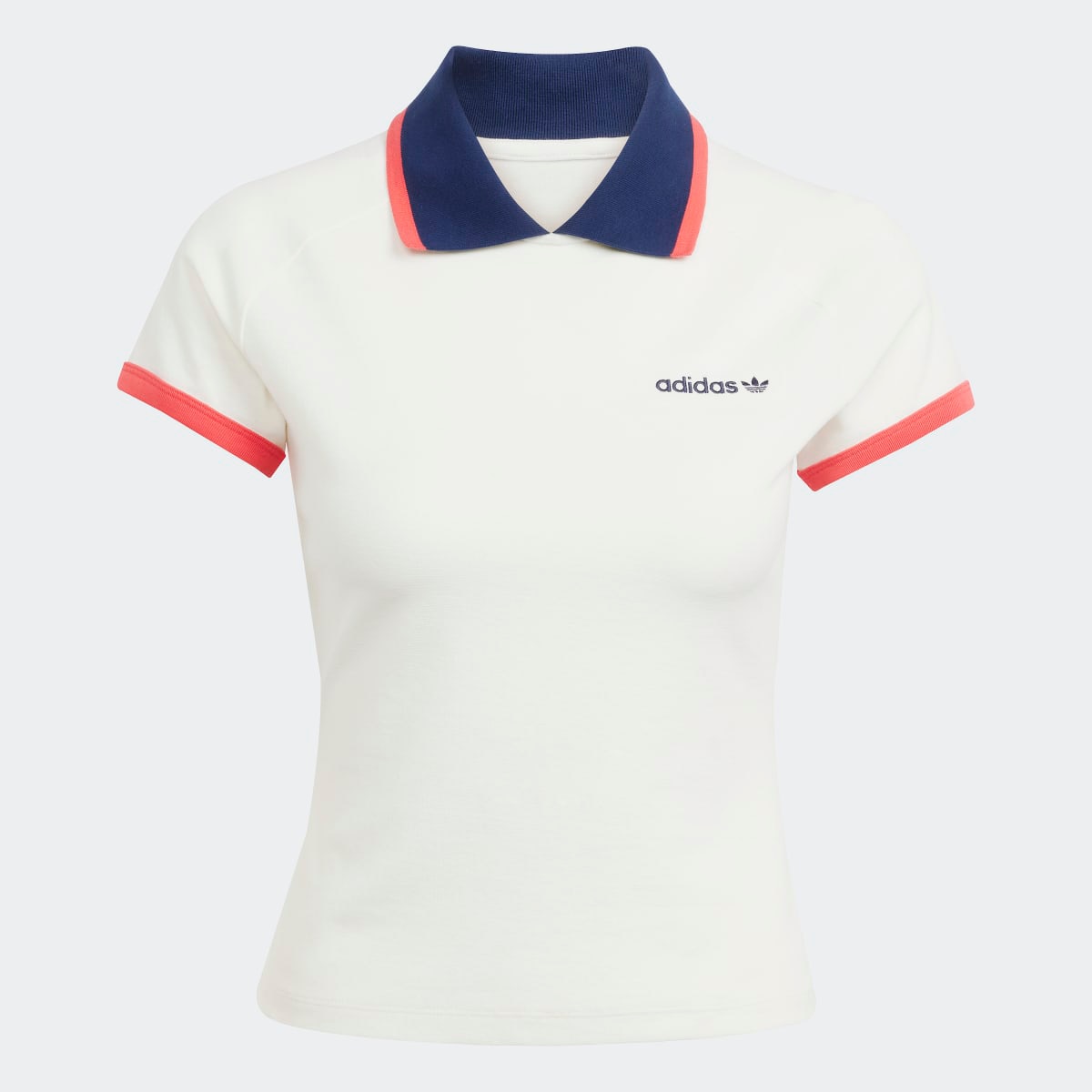 Polo de mulher adidas Originals Branco-6