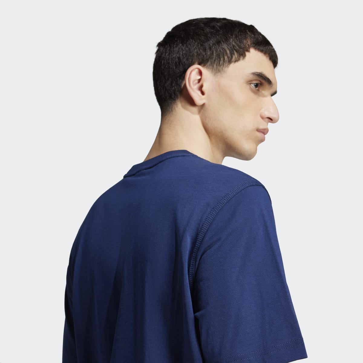 T-shirt de Homem Trefoil Essentials Originals Azul-3