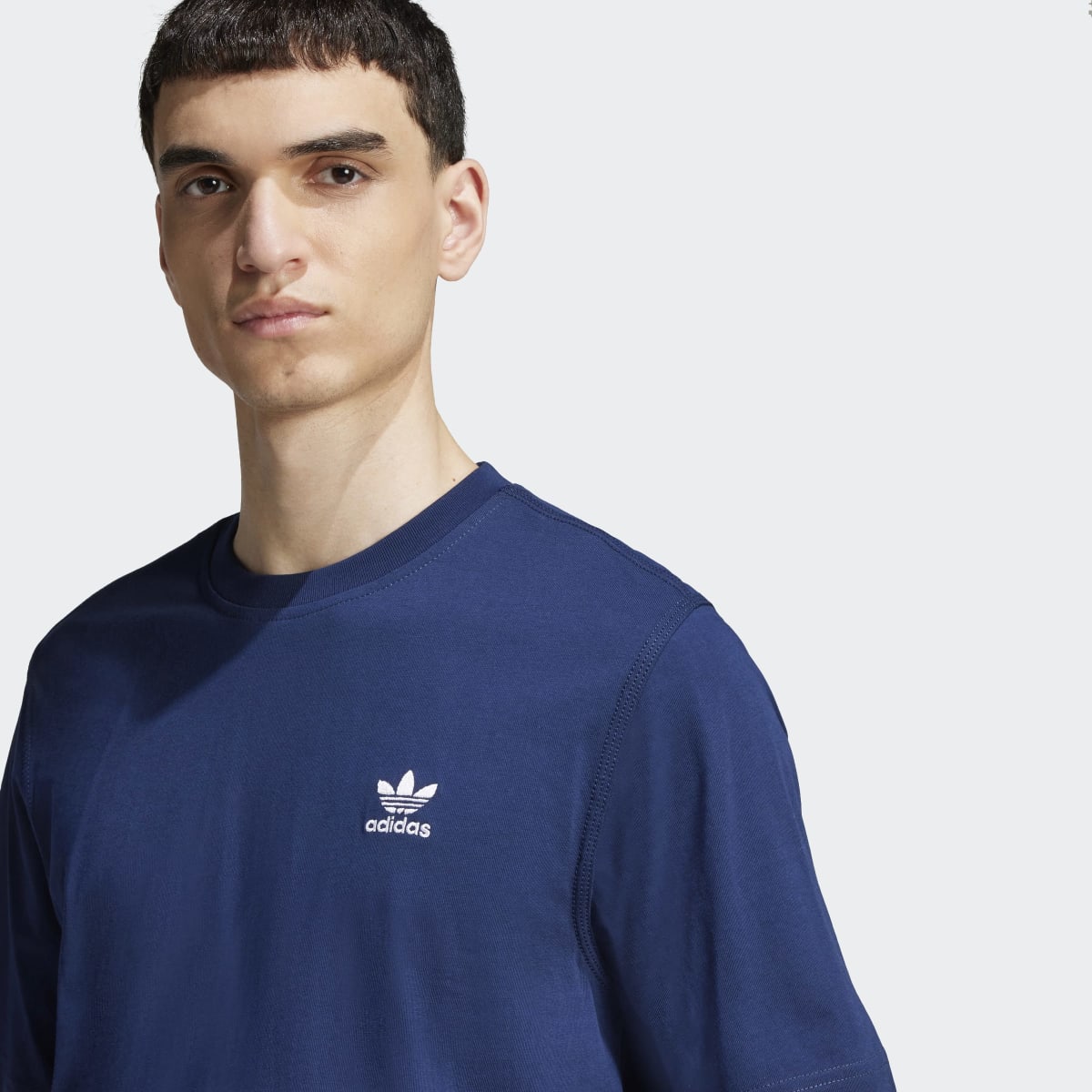 T-shirt de Homem Trefoil Essentials Originals Azul-4
