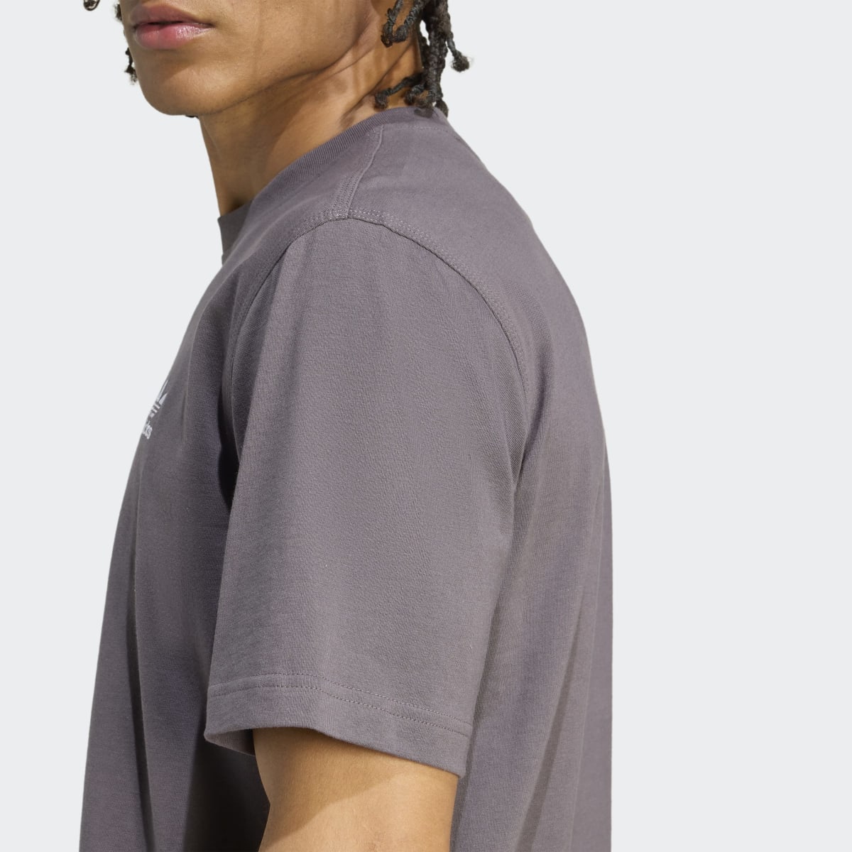 T-shirt de Homem Trefoil Essentials Originals Cinzento-3