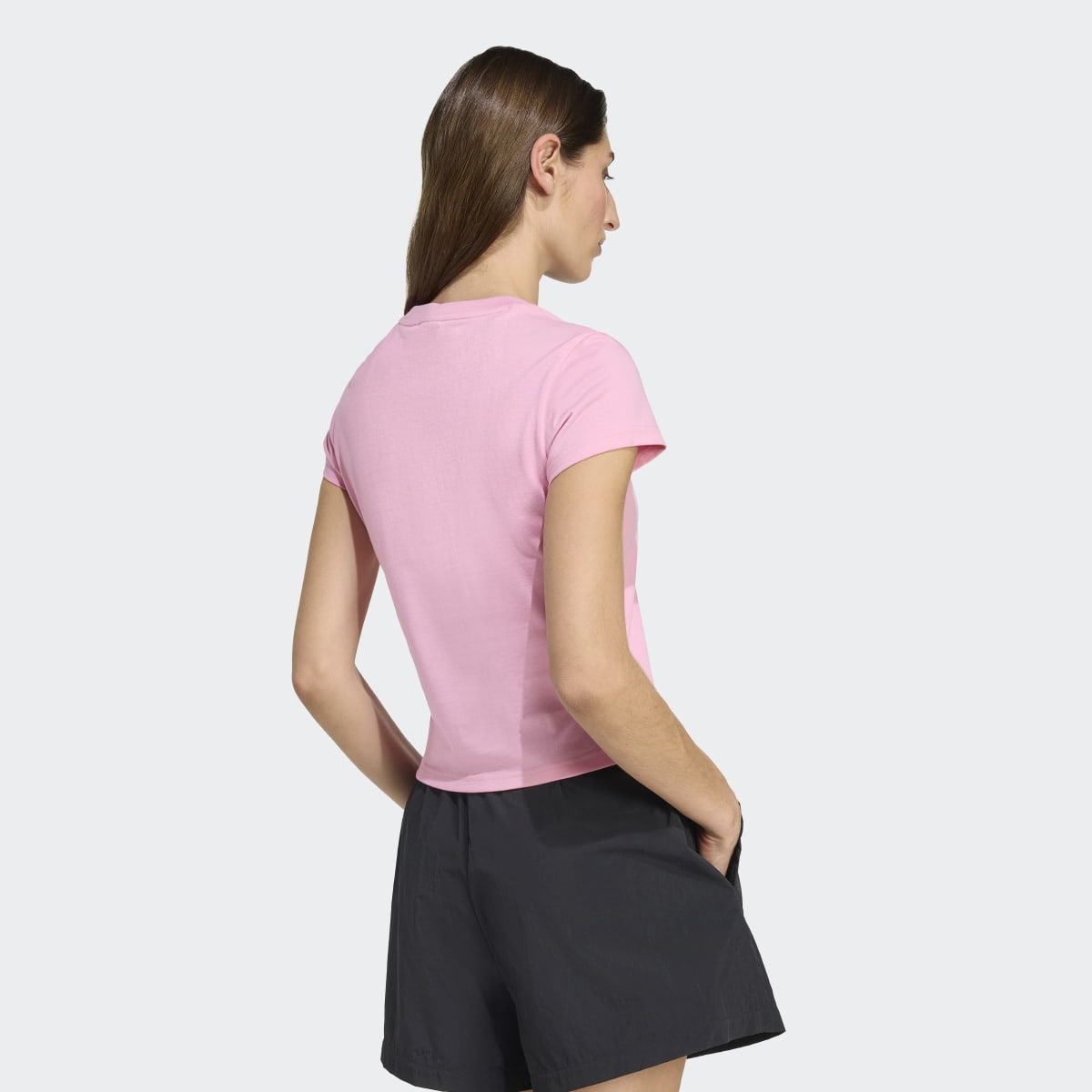 T-shirt de Mulher Essentials Slim Originals Rosa-2