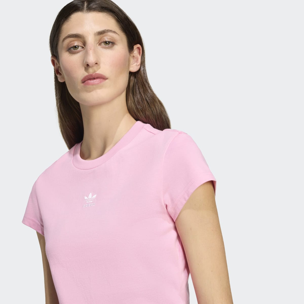 T-shirt de Mulher Essentials Slim Originals Rosa-3