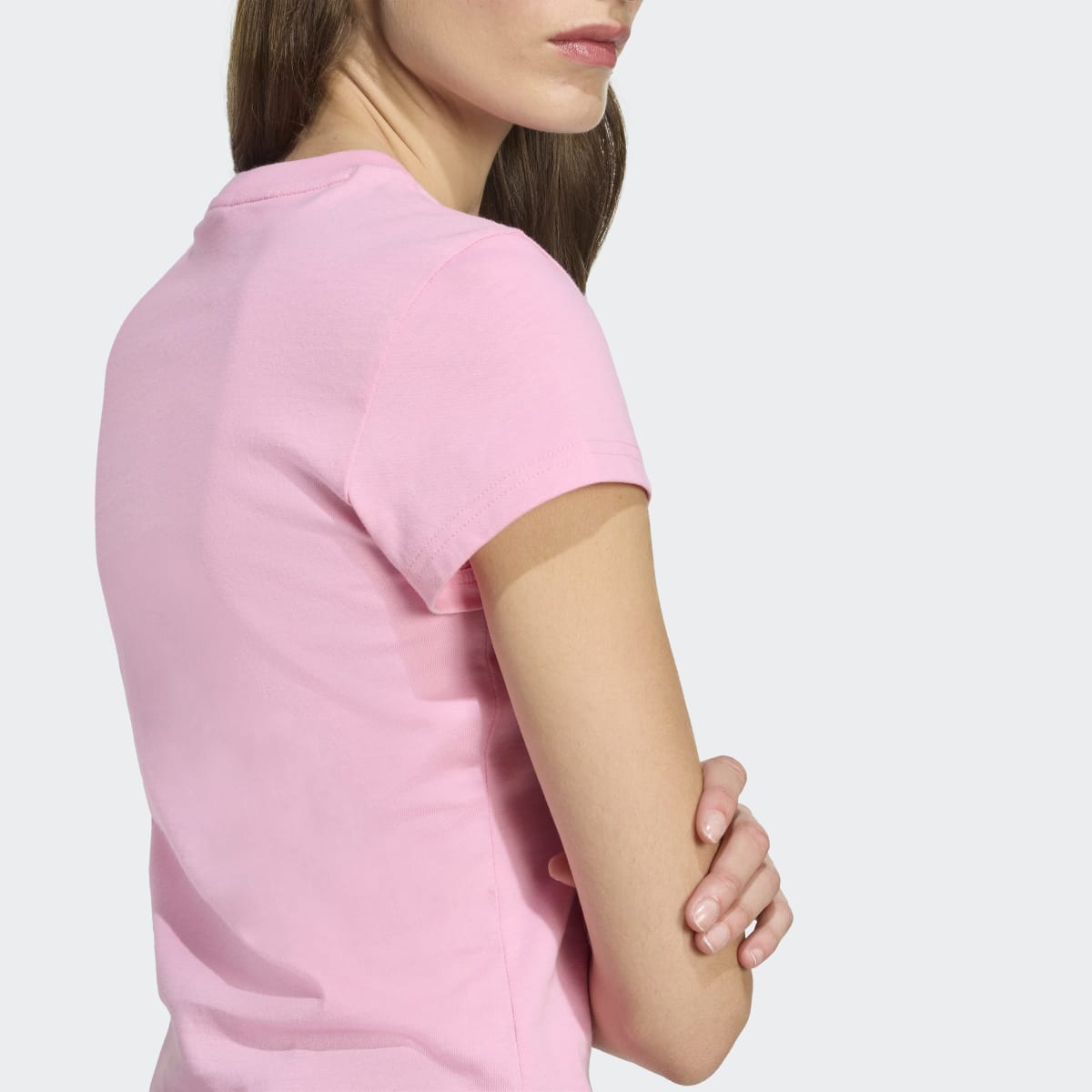 T-shirt de Mulher Essentials Slim Originals Rosa-4