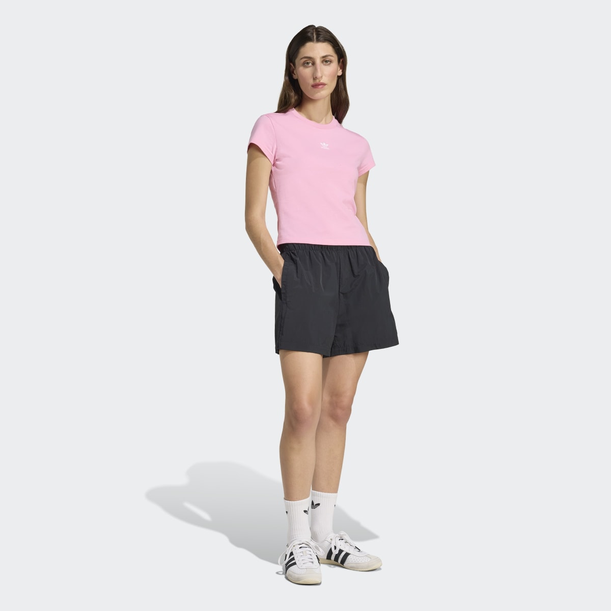 T-shirt de Mulher Essentials Slim Originals Rosa-5