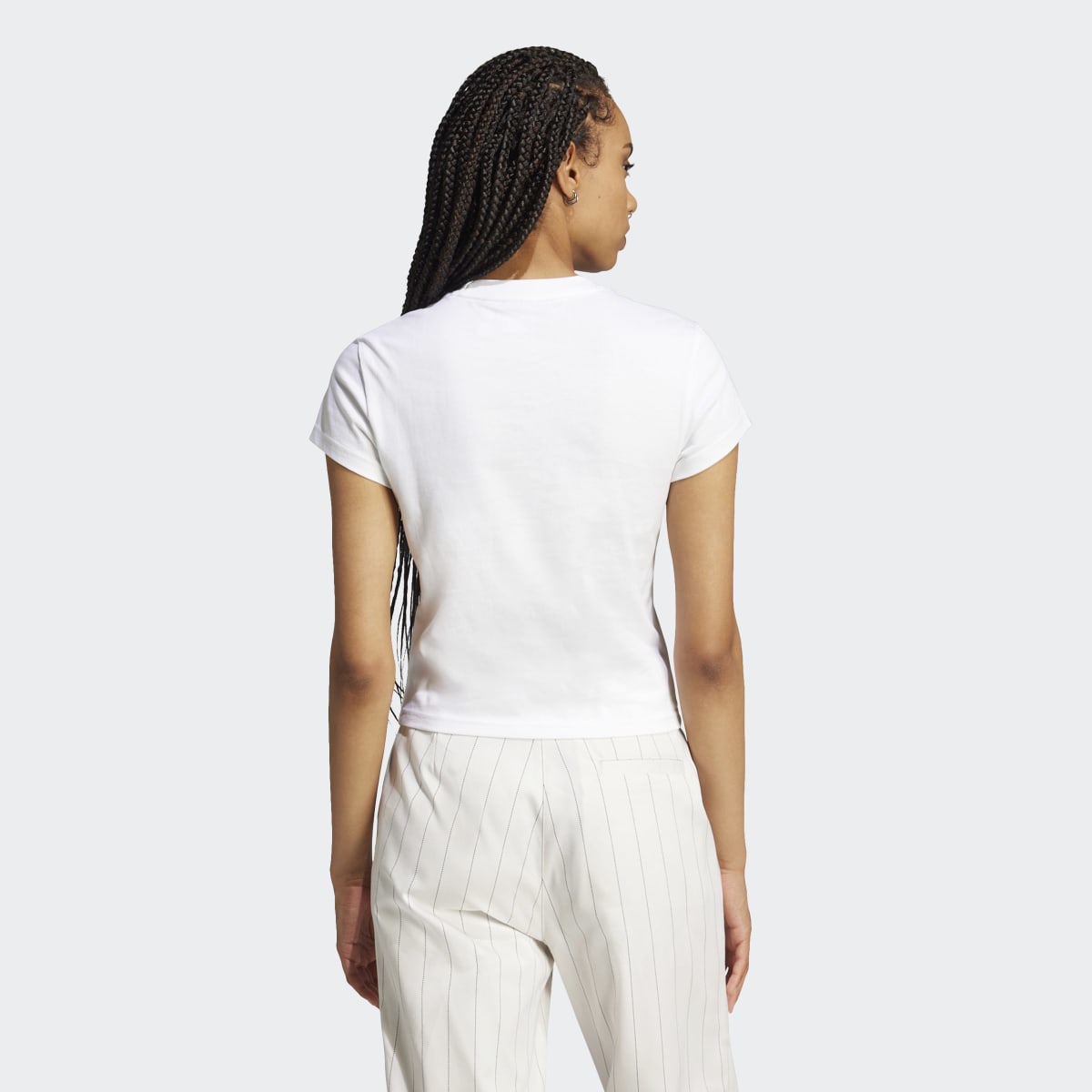 T-shirt de Mulher Trefoil Essentials Originals Branco-2