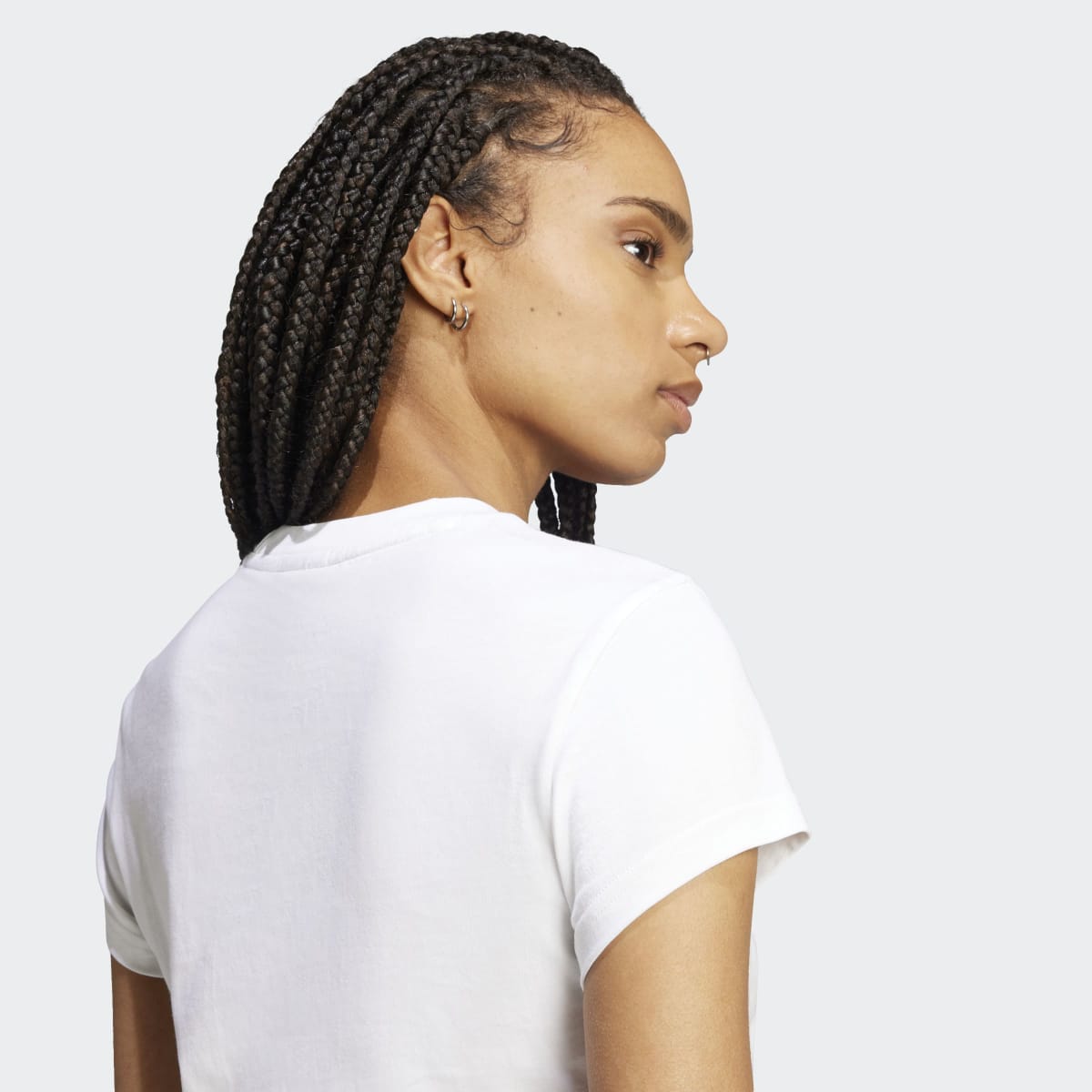 T-shirt de Mulher Trefoil Essentials Originals Branco-3