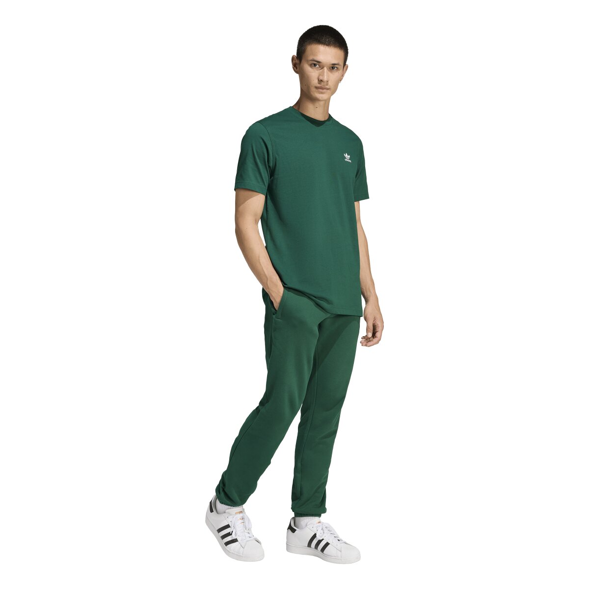 T-shirt de Homem Trefoil Essentials Originals Verde-5