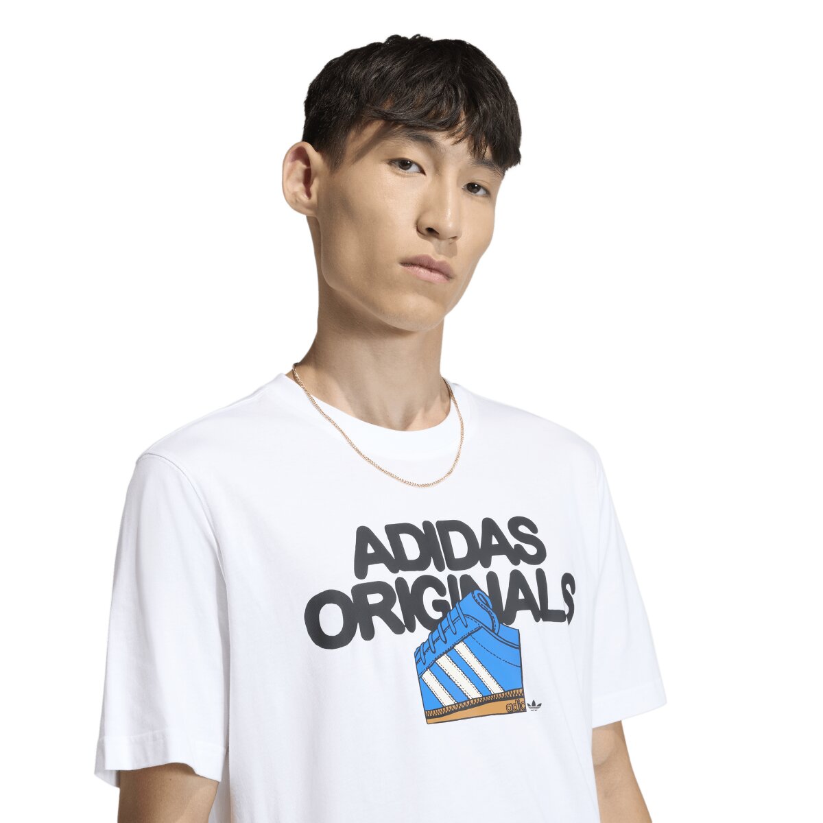 T-shirt de Homem Graphics Originals Branco-4