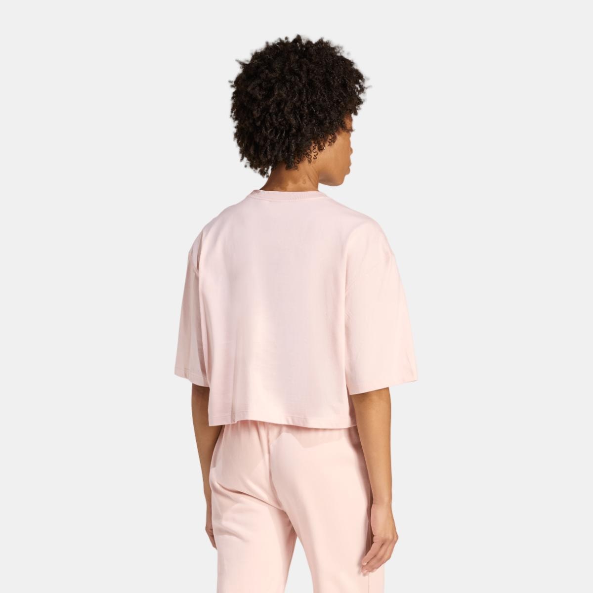 T-shirt de Mulher Trefoil Essentials Originals Rosa-2