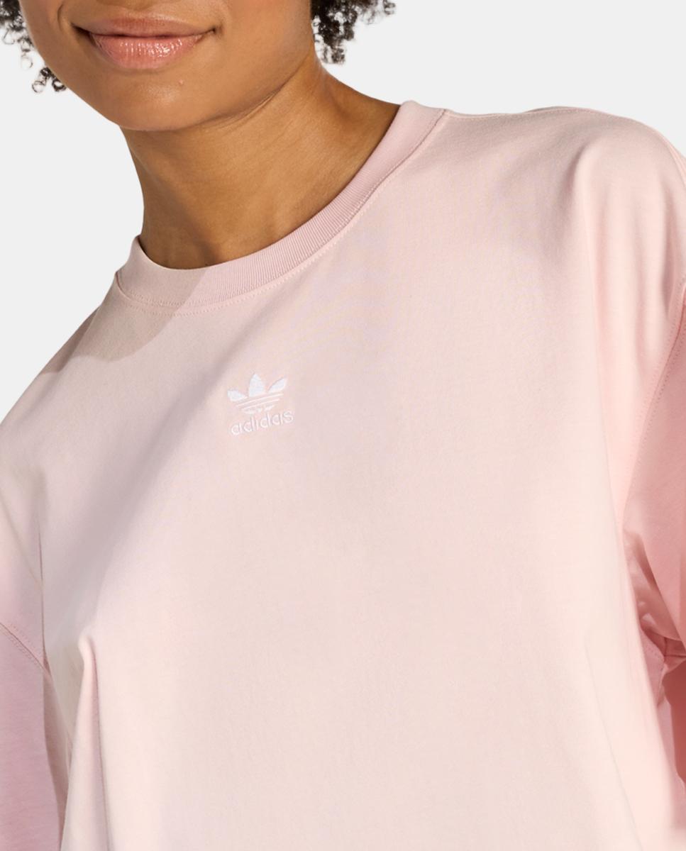 T-shirt de Mulher Trefoil Essentials Originals Rosa-3