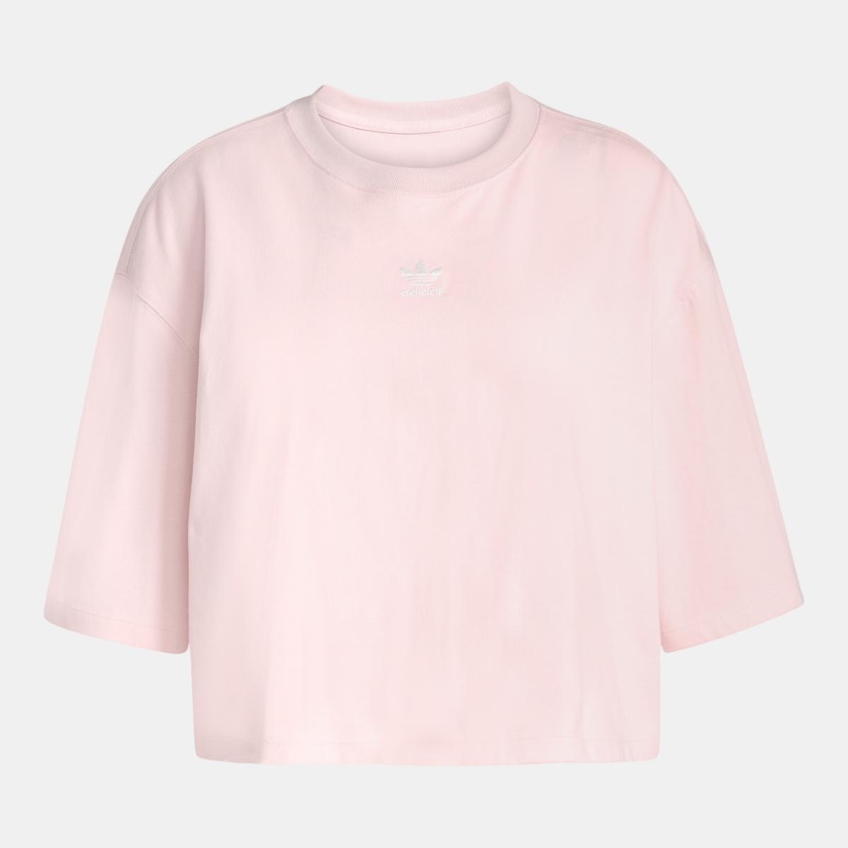 T-shirt de Mulher Trefoil Essentials Originals Rosa-6
