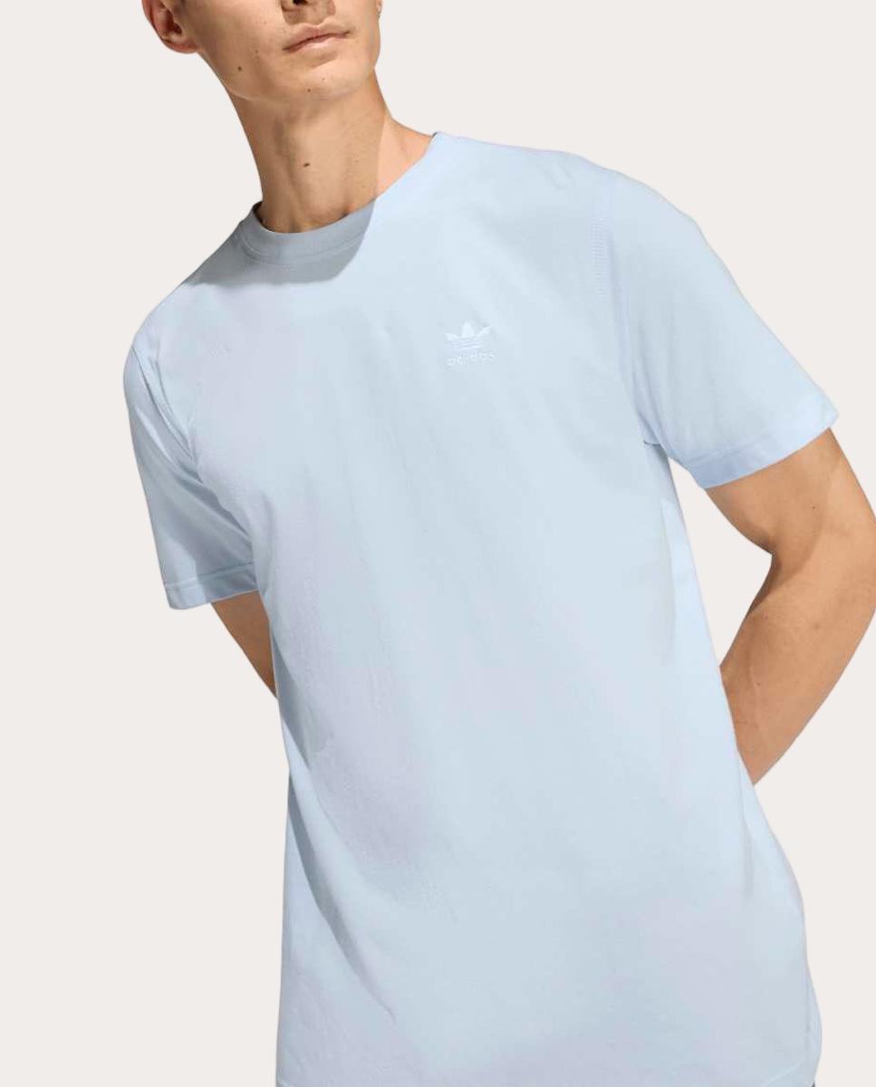 T-shirt de Homem Trefoil Essentials Originals Azul-3
