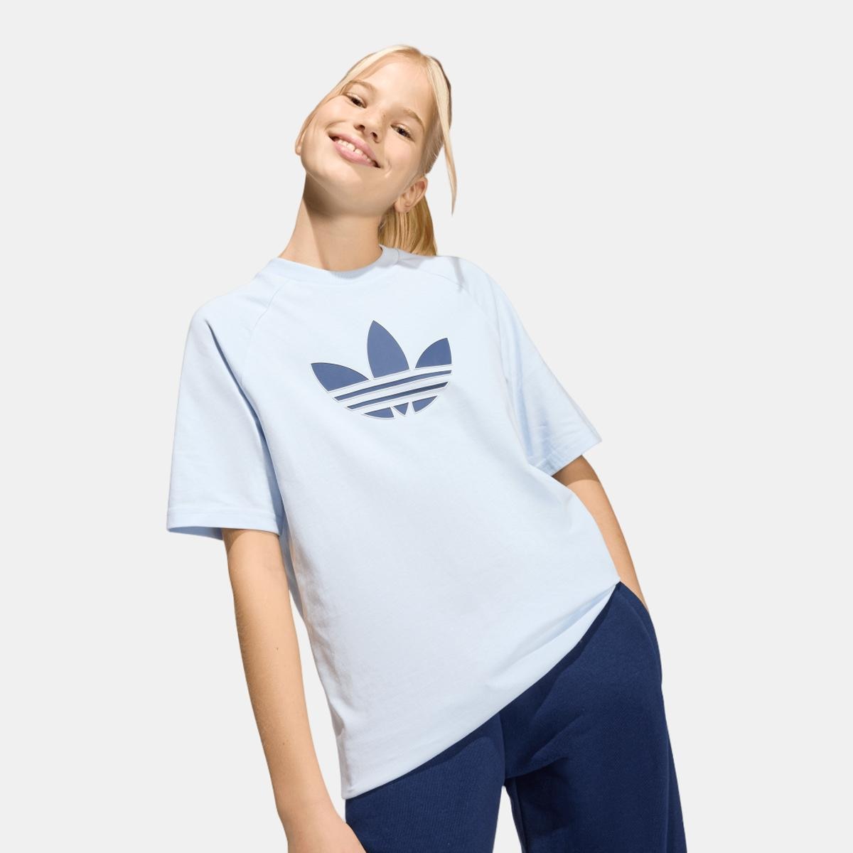T-shirt de Criança Adicolor Originals Azul-3