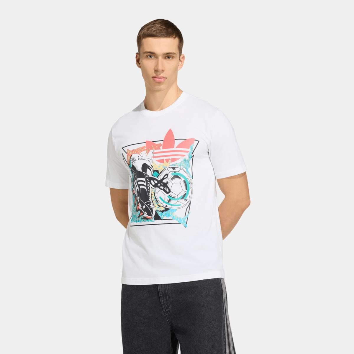 T-shirt de Homem Graphics Originals Branco-1