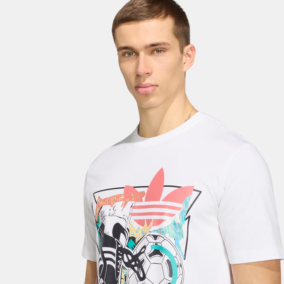 T-shirt de Homem Graphics Originals Branco-3