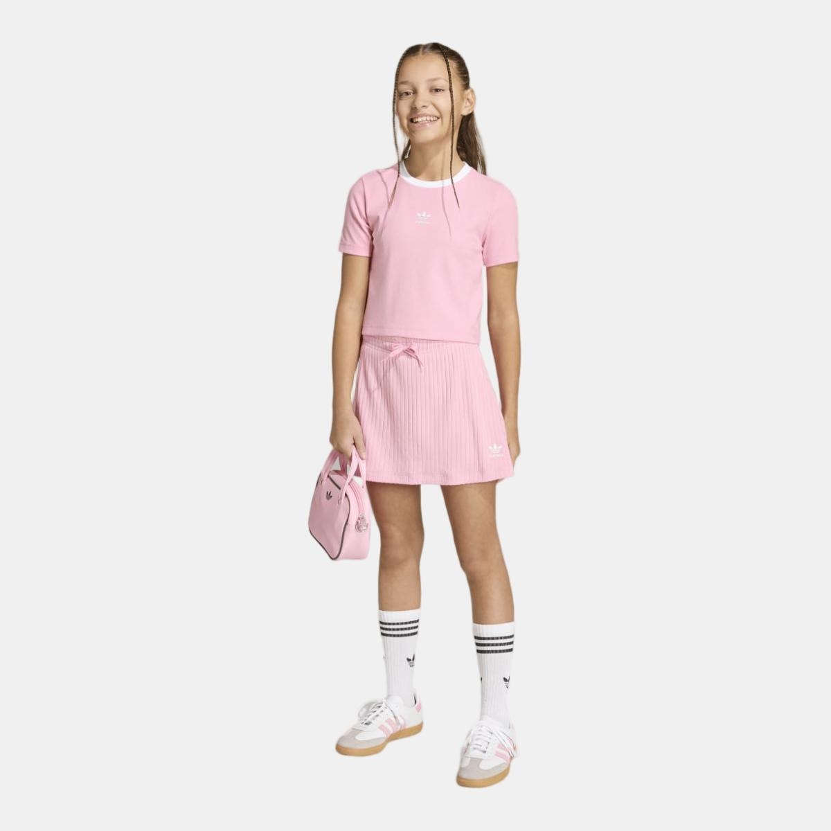 T-shirt de Menina Trefoil Essentials Originals Rosa-5