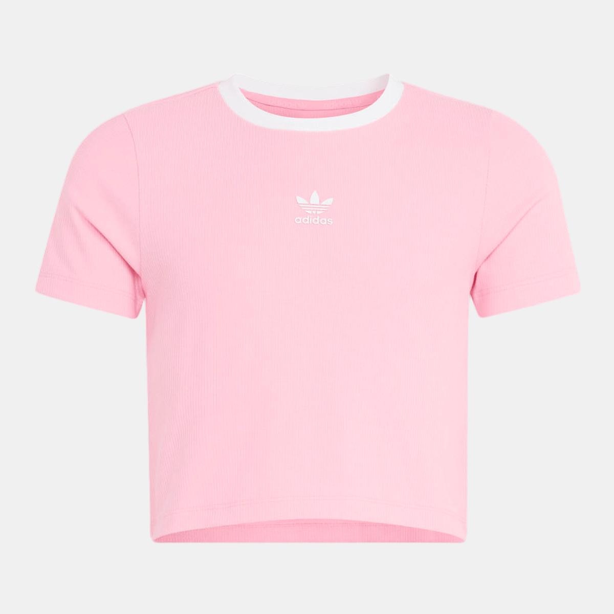 T-shirt de Menina Trefoil Essentials Originals Rosa-6