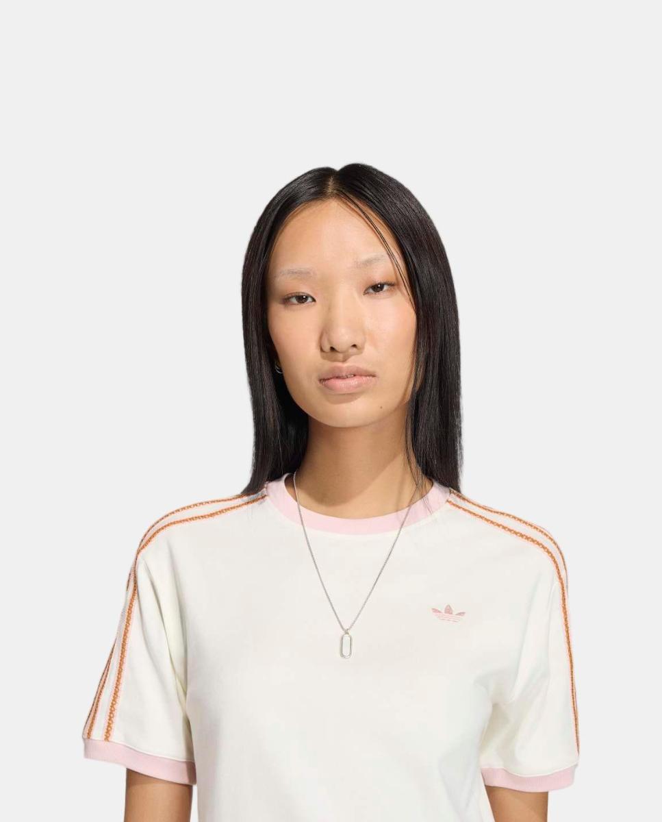 T-Shirt de Mulher 3S Tee adidas Originals Branco-3